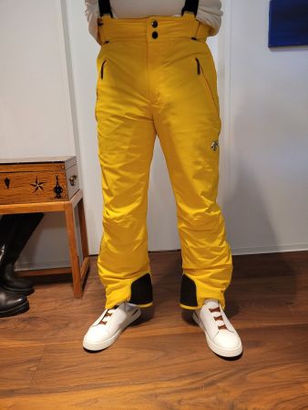 DESCENTE HERREN SKI HOSE GELB UVP 500 € NEUWERTIG