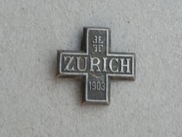 Abzeichen Eidg. Turnfest Sport Zürich ZH 1903 Turnkreuz