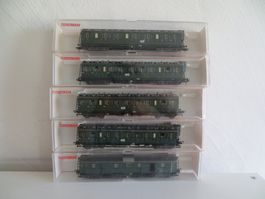 Fleischmann H0: Set mit 5 Personenwagen DRG, OVP, wie neu
