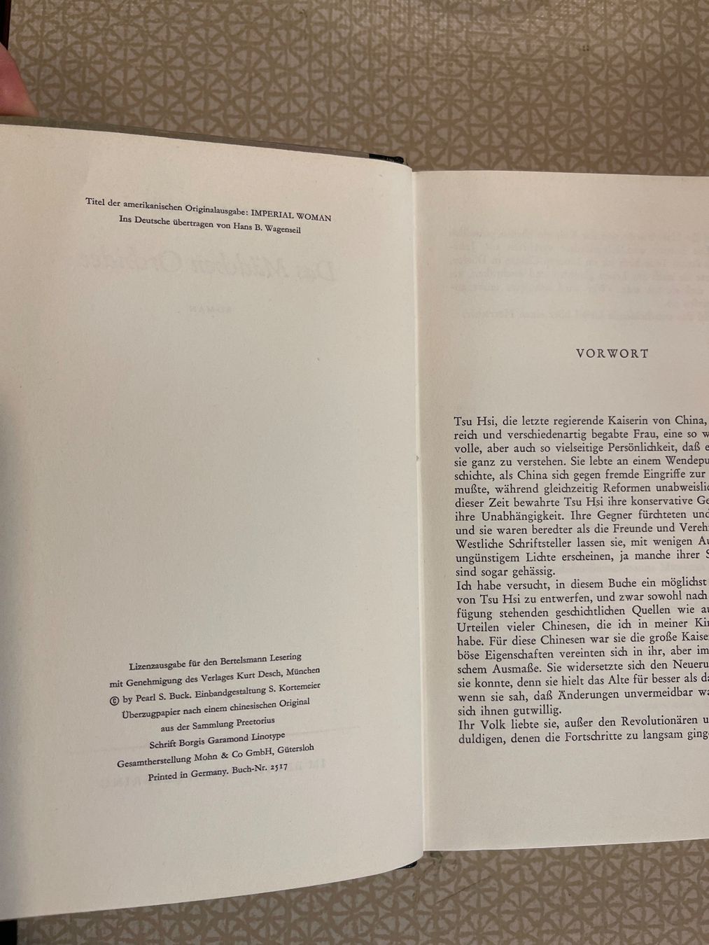 Bücher: Buch - Pearl S.Buck - Das Mädchen Orchidee – Gebraucht aus Urnäsch von pas_5r9c 4