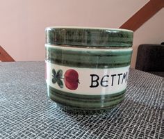 Keramikdose "Bettmümpfeli" Vintage, dekorativ