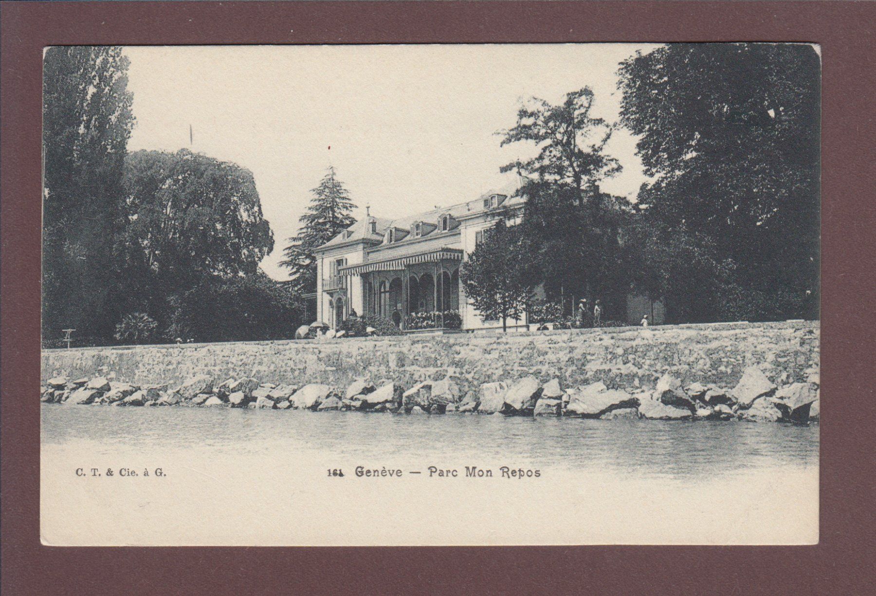 Cartoline postali: GENEVE - Parc Mon Repos – Usato da Pully venduto da nicecards