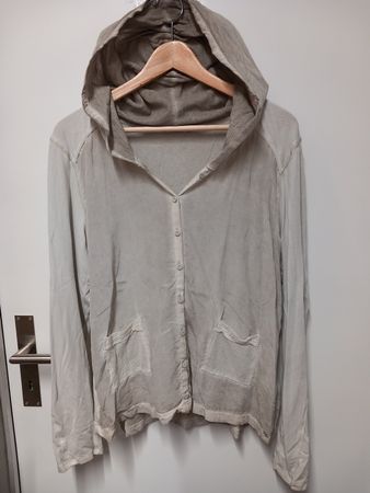 NILE Collection leichte Jacke/Bluse Gr.L Seide/BW/Viskose