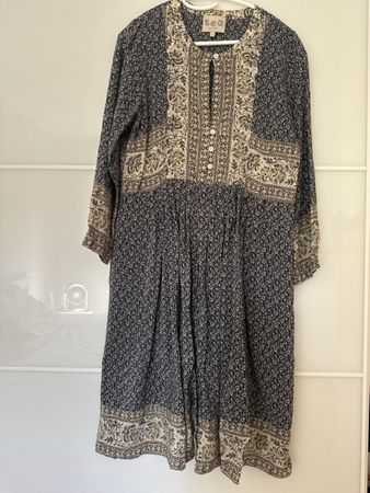 Sea New York Kleid Seide gemustert Groesse 8