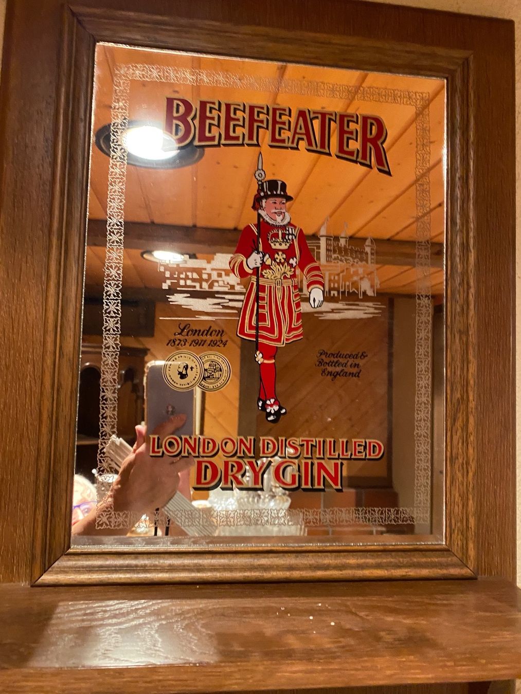 Specchi: Barspiegel Beefeater / Dry Gin – Usato da Kriens venduto da Wundertuete17