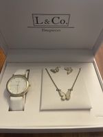 L&Co Schmuckset: Uhr, Halskette, Ohrringe - Neu & Schön!