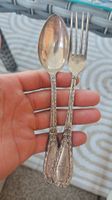 Silber Löffel und Gabel 916