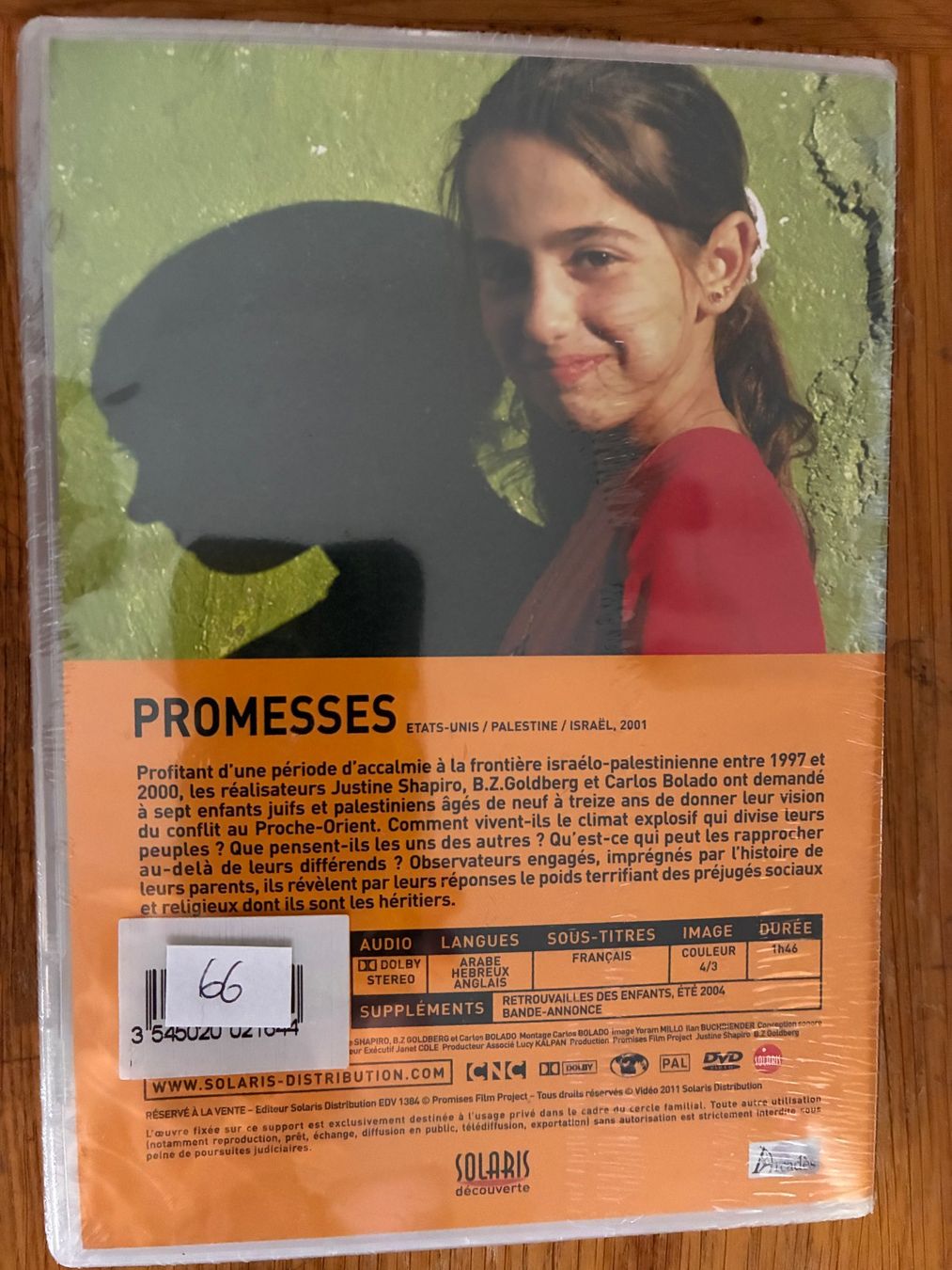 Tutti i DVDs: Promesses (2001, VOST, Documentaire) – Nuovo e nell'imballaggio originale da Vevey venduto da zecollector 1