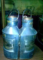 2 antike Positions-Lampen