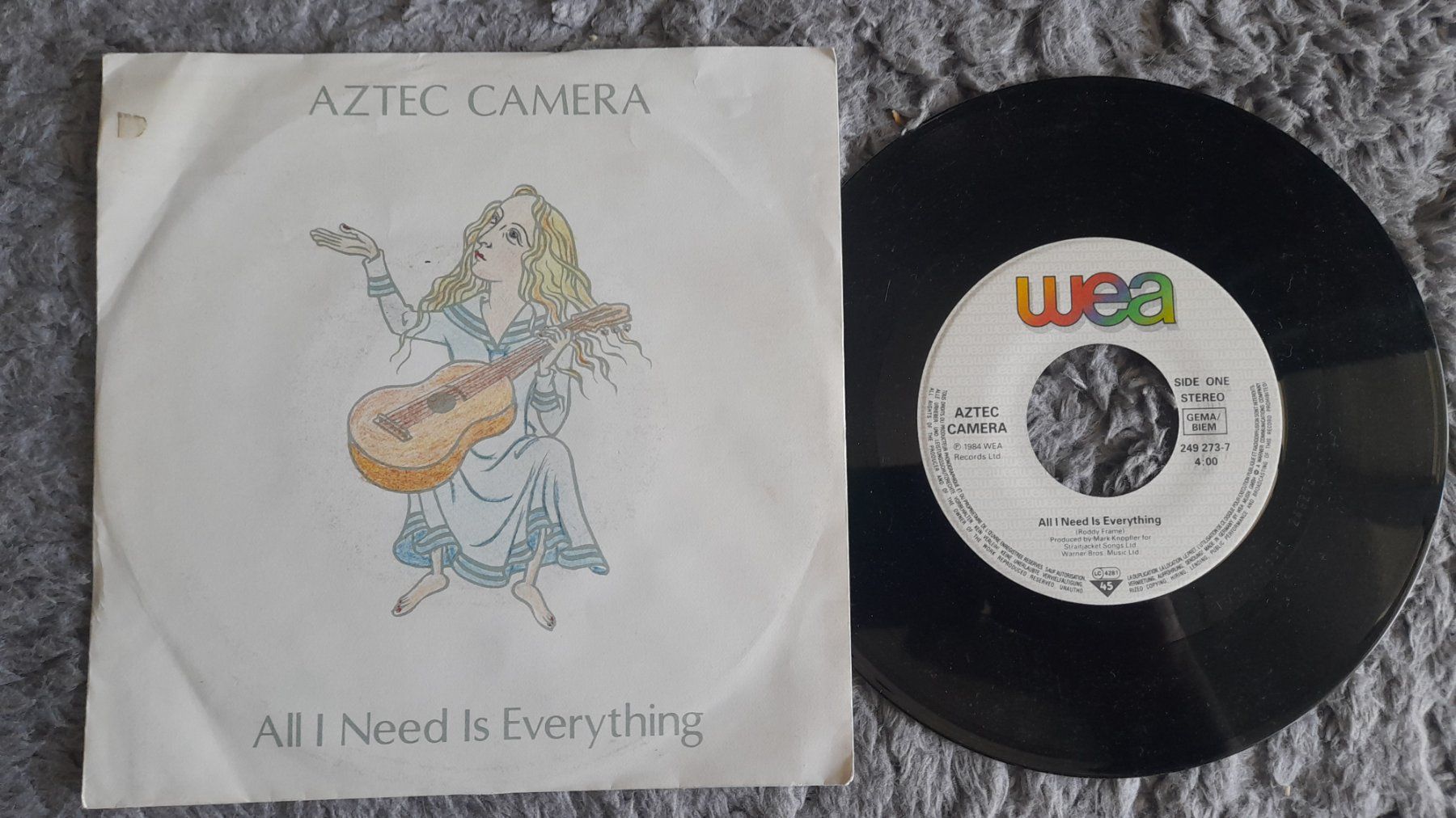 Dischi in vinile: AZTEC CAMERA   ALL I NEED IS EVERYTHING   7  VINYL SINGLE – Usato da Wetzikon ZH venduto da Ramones01