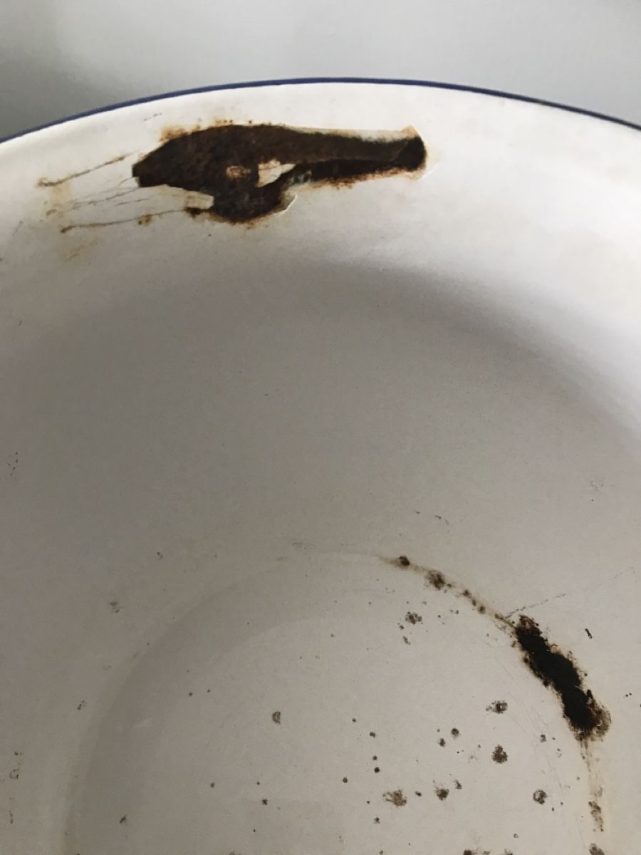 Pentole: Alter Emaille Nachttopf – Usato da Rapperswil SG venduto da cosiba01 4