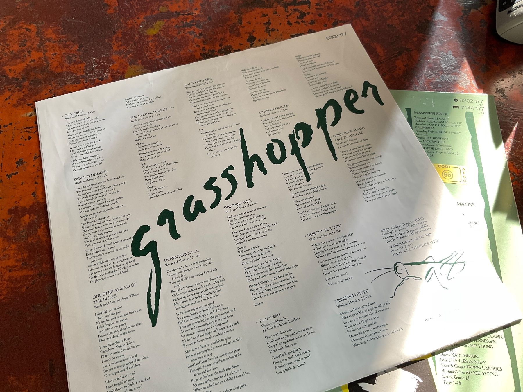 Dischi in vinile: J.J.Cale Grasshopper LP – Usato da Delémont venduto da vinylfreak01 2
