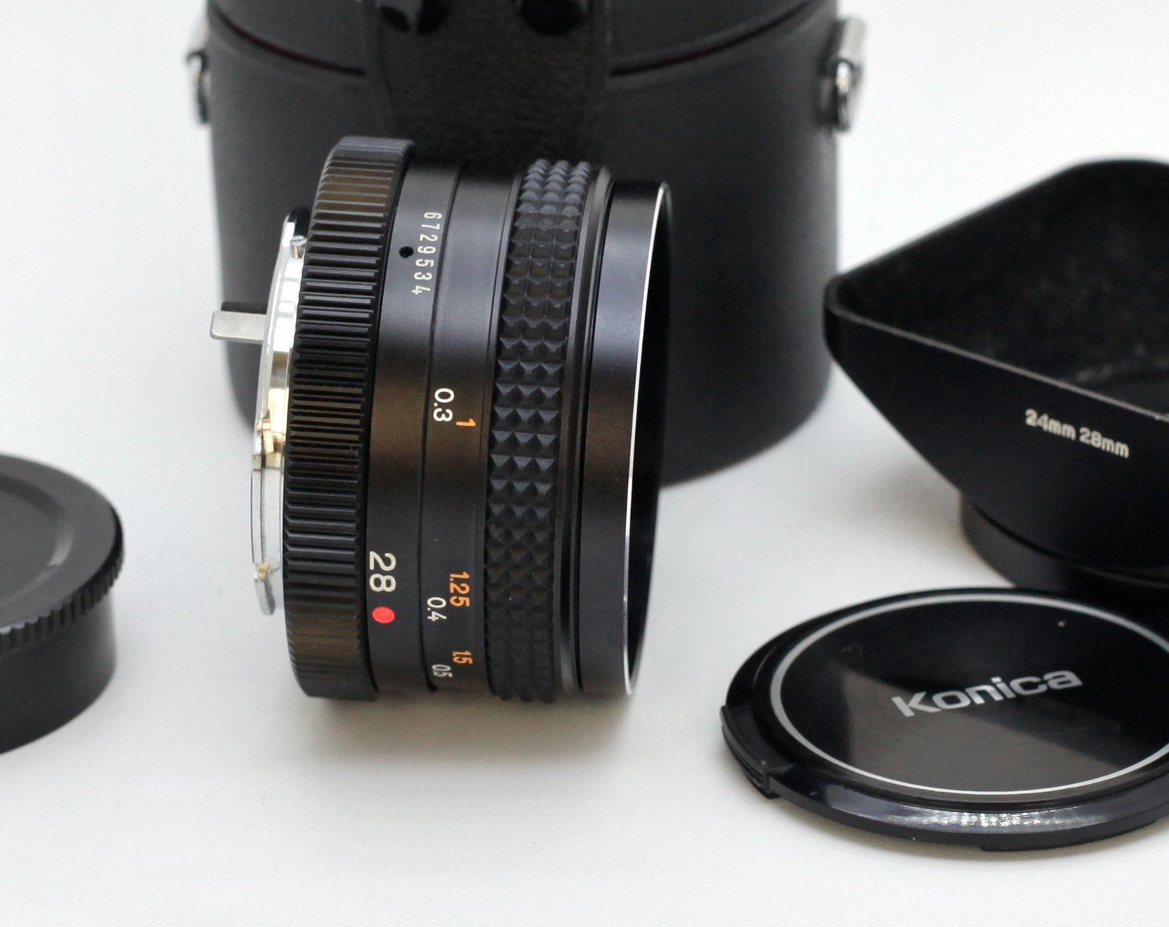 Konica Obiettivi: Konica Hexanon AR 28mm f3.5 komplett Set – Usato da Birsfelden venduto da Waldbrettspiel 4