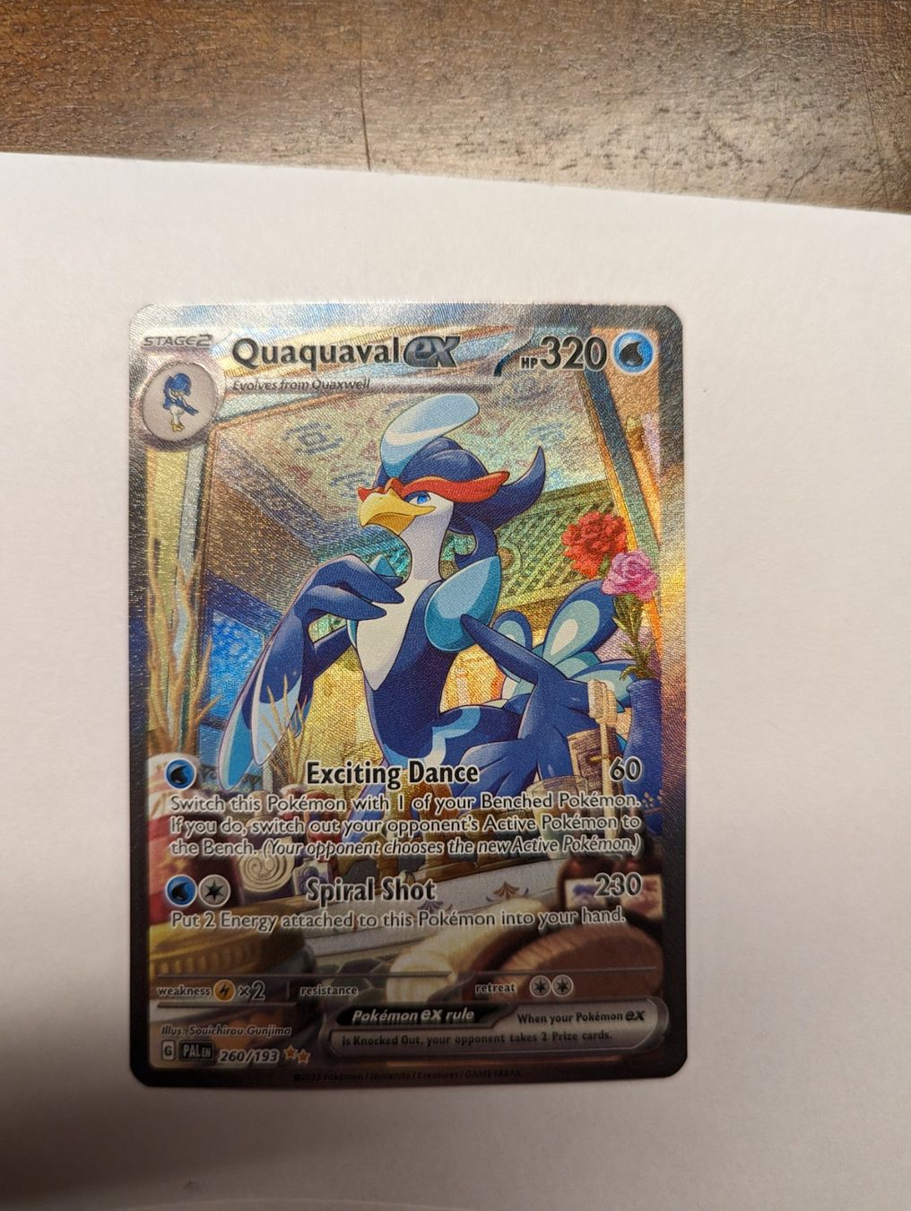 Pokémon Sammelbilder & Trading cards: Quaquaval EX Special Illustration Rare EN Paldea Evolved – Neu (gemäss Beschreibung) aus Zürich von  1