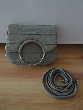 Kleine Wildledertasche (Unisa), grau