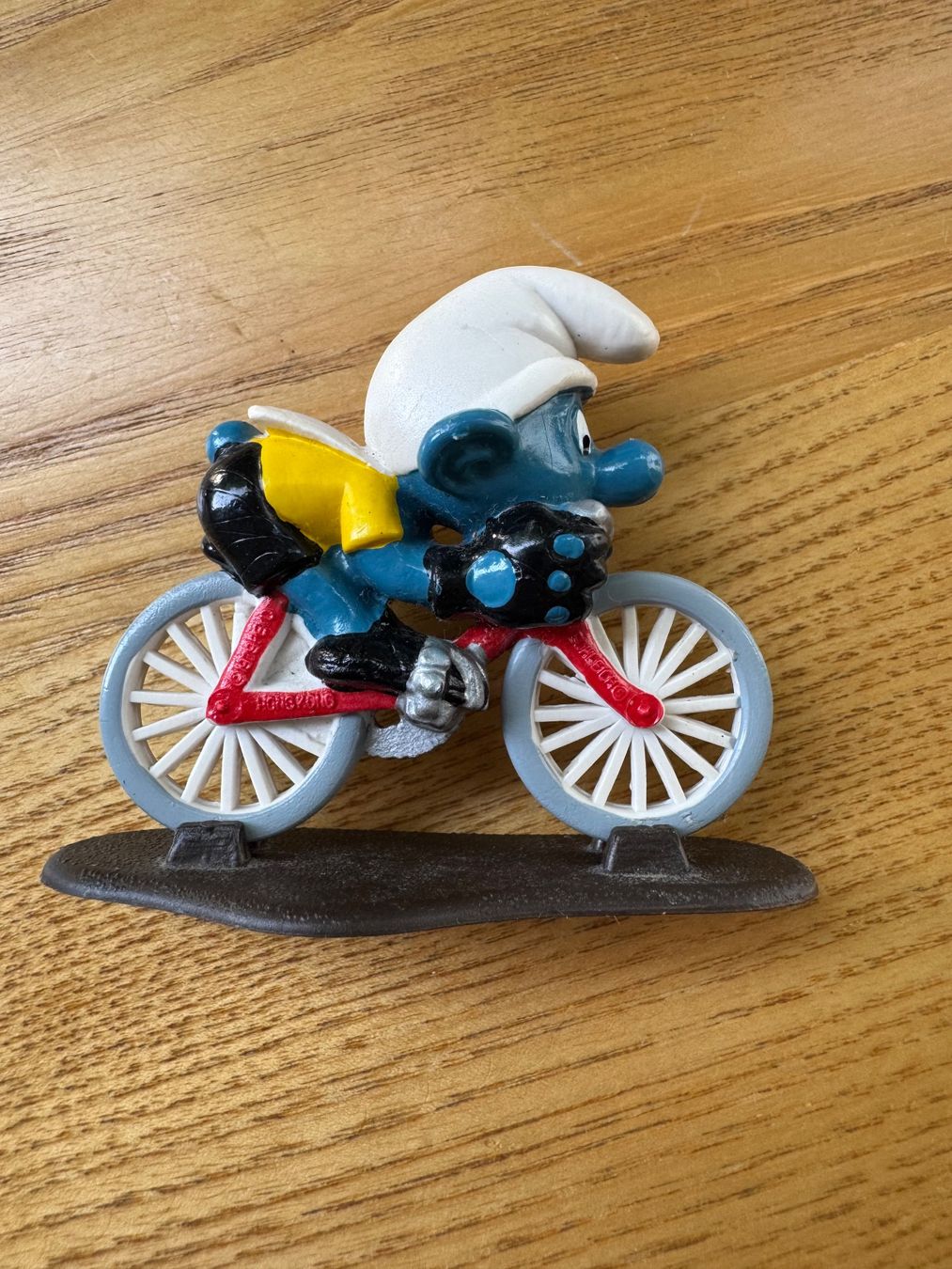 Schleich Figuren: Original Schleich Schlumpf - Radrennfahrer-Schlumpf – Gebraucht aus Fislisbach von chili2006