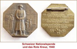 Für die Schweizer Nationalspende und das Rote Kreuz 1940