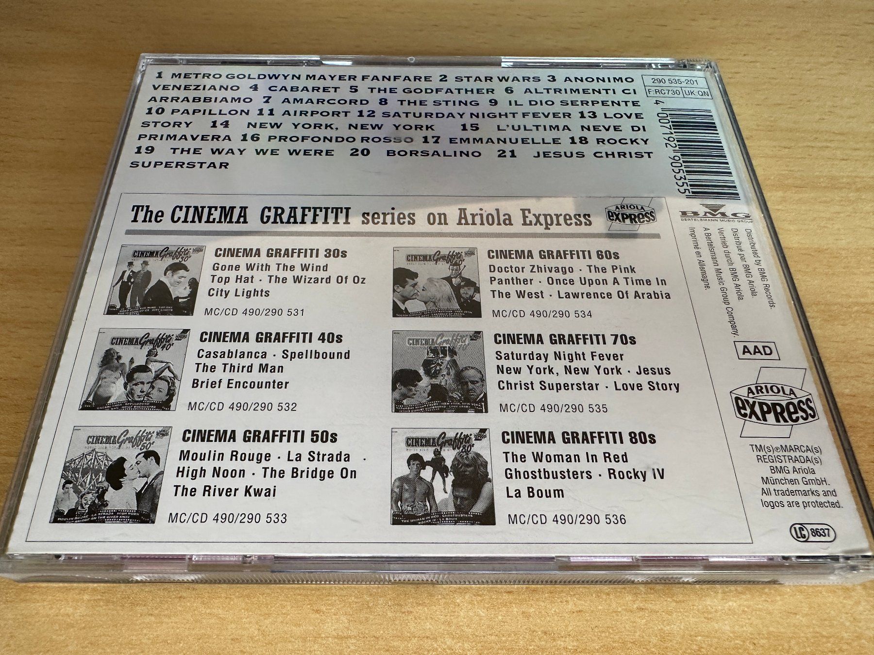 CDs: Various – Cinema Graffiti 70's – Gebraucht aus Rikon im Tösstal von Alpenmutz 1