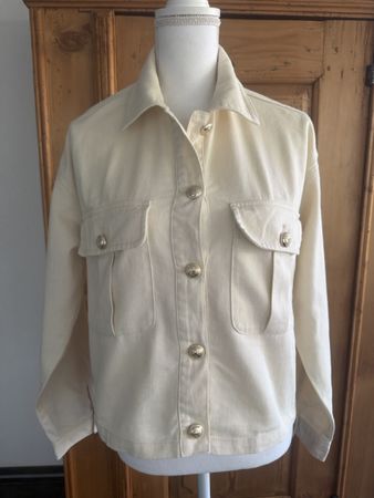 Zara Jacke, Crème-farben, Grösse S, Top Zustand!