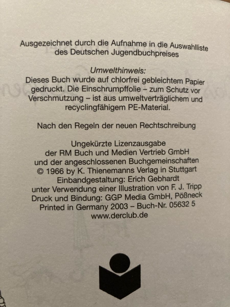 Libri: Otfried Preussler  Das kleine Gespenst Buch – Usato da Schüpfheim venduto da Seerose80 2