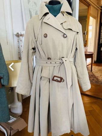 Jil Sander Vintage Trenchcoat, Beige, Grösse 34