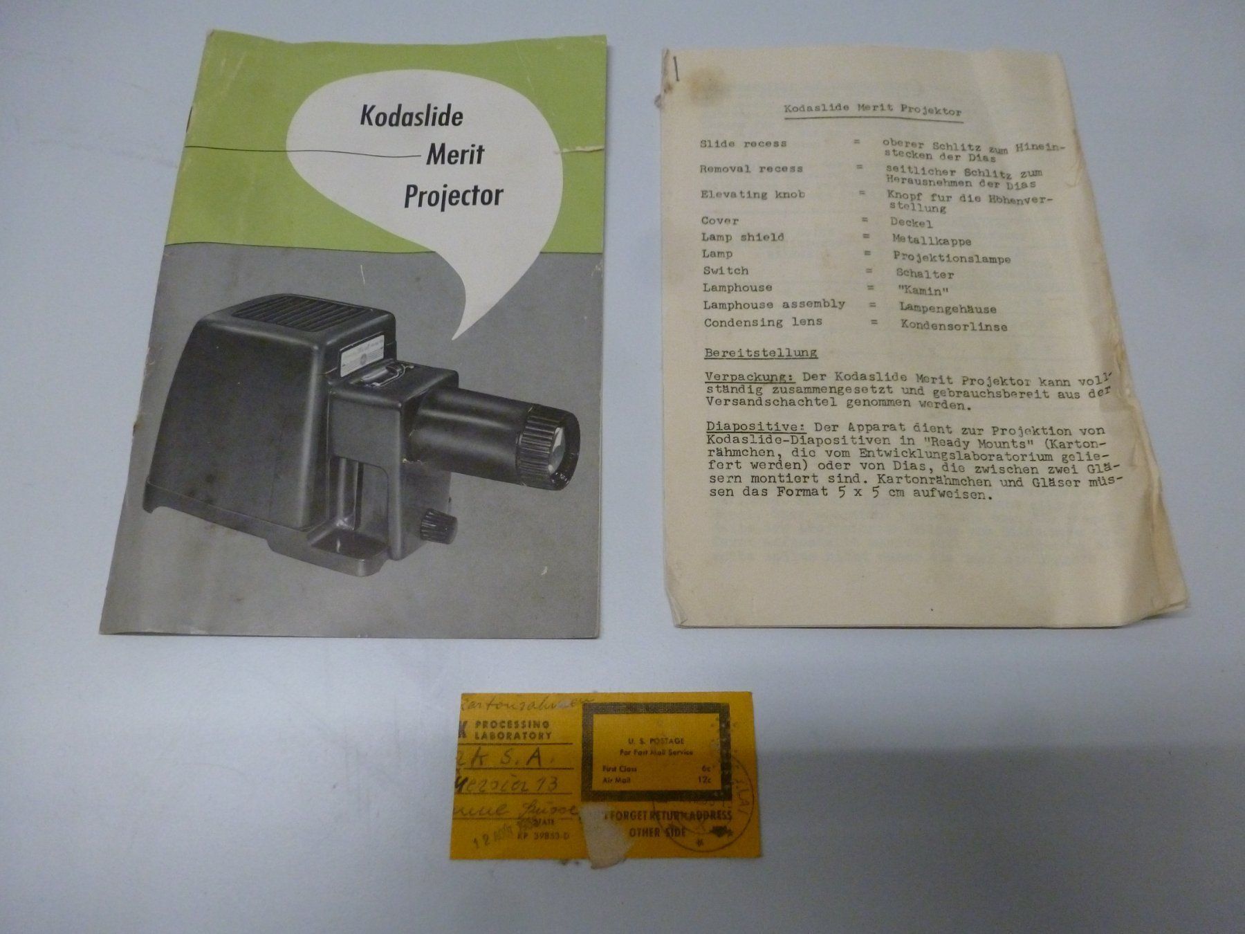 Proiettori: Kodak Diaprojektor "Merit" Bakelit – Usato da Schwerzenbach venduto da Tamama 8