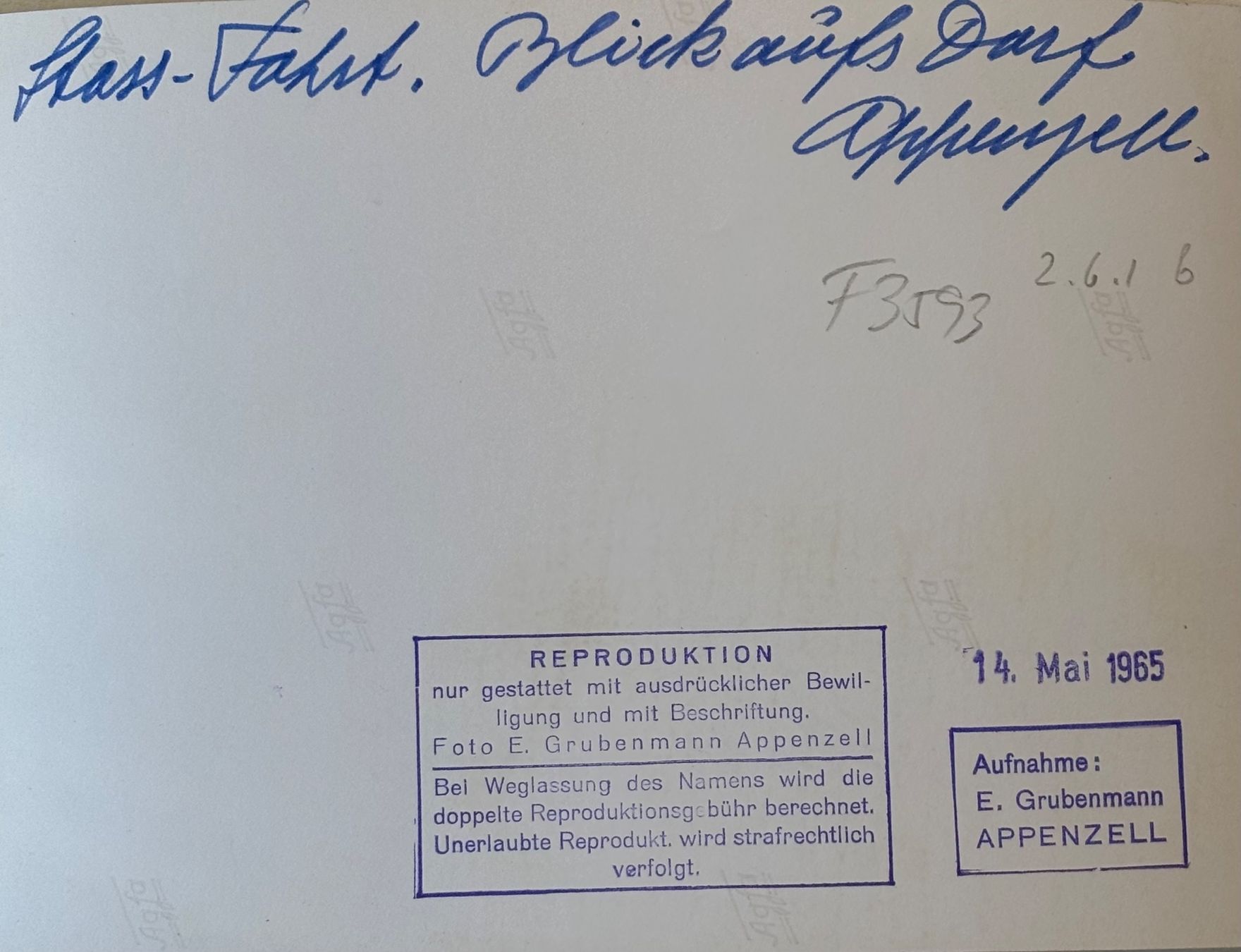 Cartoline postali: Foto E. Grubenmann, Appenzell, Stoos-Fahrt – Usato da Frauenfeld venduto da Merk52 1