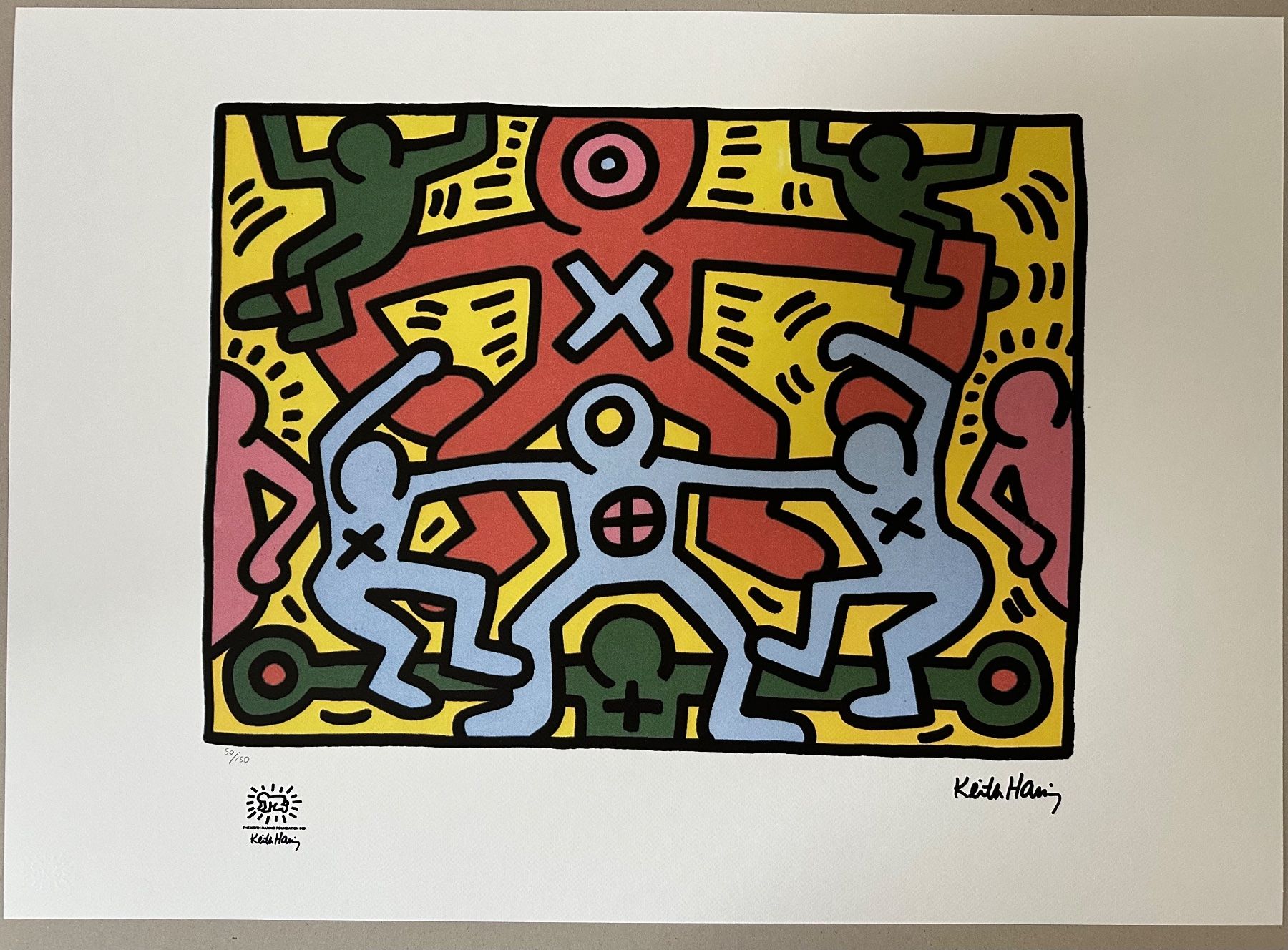 Dipinti: Keith Haring: Untitled, POP Art 50/150 – Nuovo (secondo la descrizione) da Meilen venduto da Smgdesign