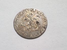 🇫🇷 France Rare Louis XV - Double sol. Billon 1764 A Paris