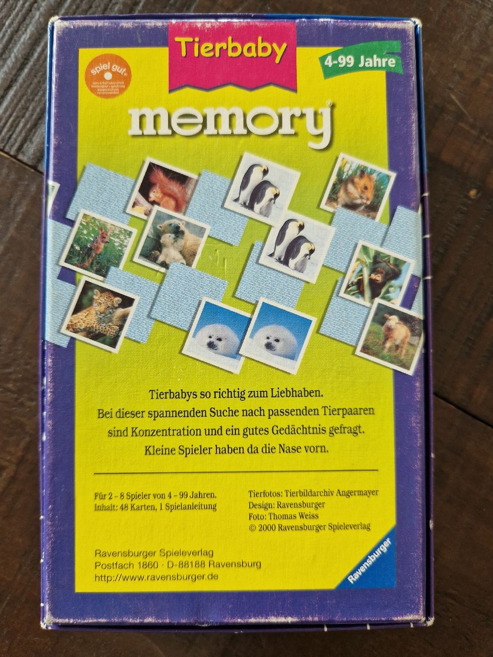 Ravensburger Giochi: Ravensburger Tierbaby Memory – Usato da Rain venduto da -LUMA- 1