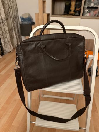 Leather Laptop Bag Brown Used Condition