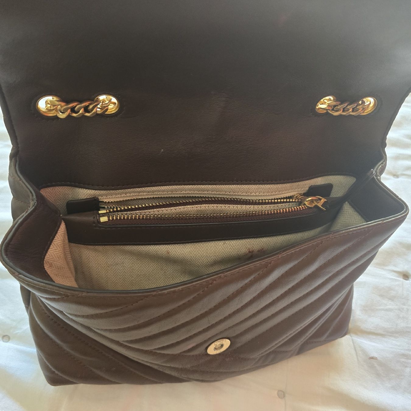 Tory Burch Taschen für Damen: Tory Burch Brown Snholder Bag – Gebraucht aus Genève von pki_p8bz 3
