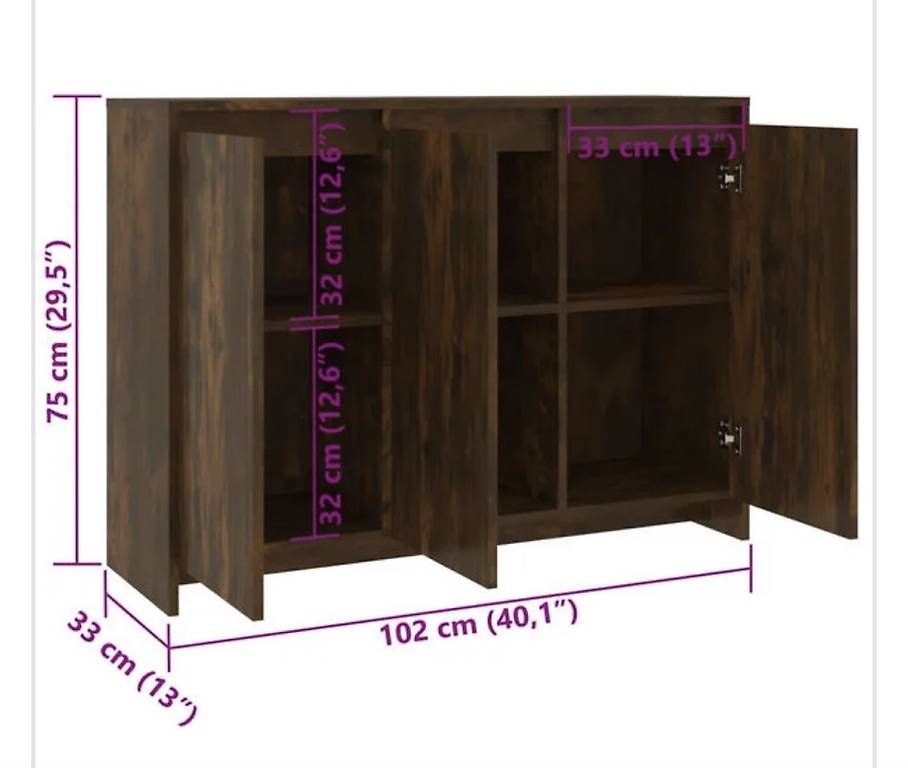 Cassettiere: neues Sideboard 102x33x75 cm – Nuovo e nell'imballaggio originale da Necker venduto da liq24 3