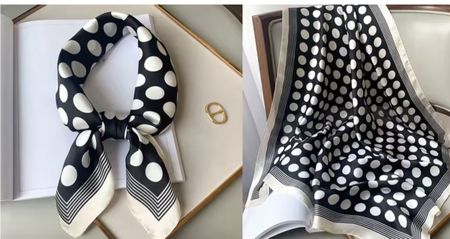 Woman’s scarf . Dots pattern 