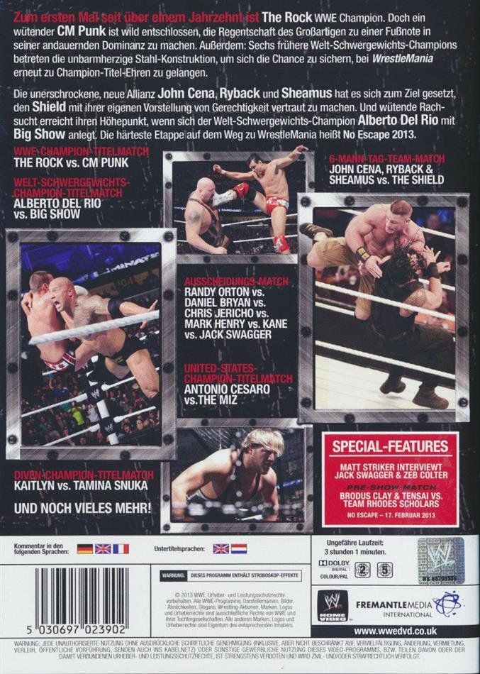Alle DVDs: WWE: No Escape 2013  (DVD) – Neu (gemäss Beschreibung) aus Bern von Frebo 1