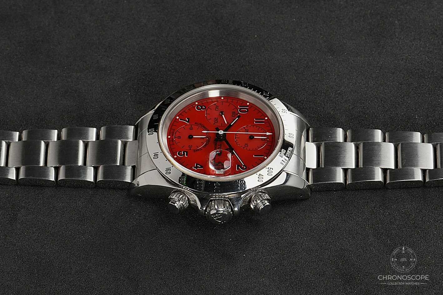 Tudor Orologi: Tudor Prince Date Chronograph with rare red dial, Ref. 79280 – Usato da Luzern venduto da ChronoScope6004 6