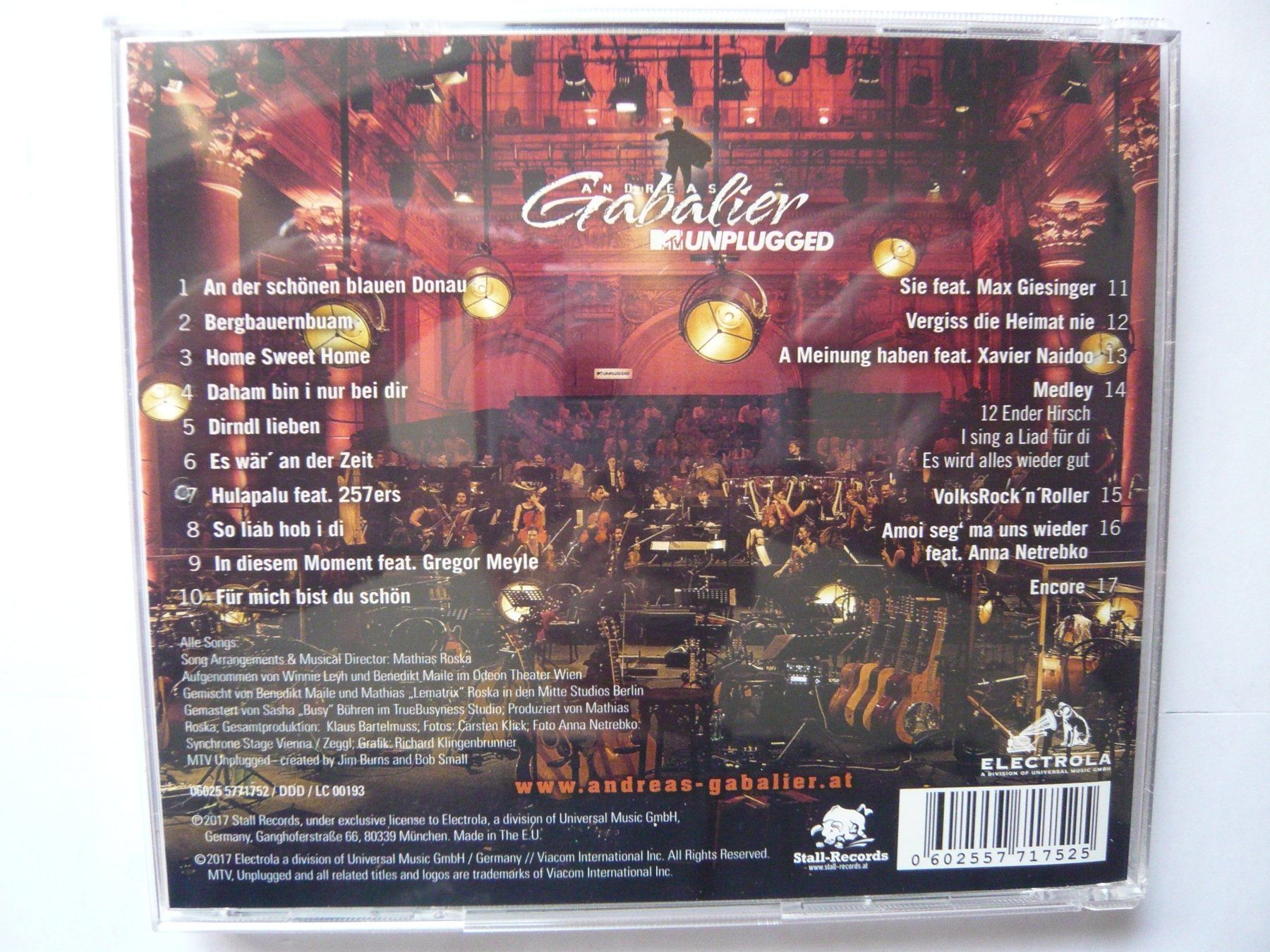 CDs: ANDREAS GABALIER MTV UNPLUGGED – D'occasion à Winterthur par Cajun 2