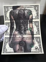 SMG: Sexy Dollar Girl, Geldkunst, Echte Dollars, UNIKAT