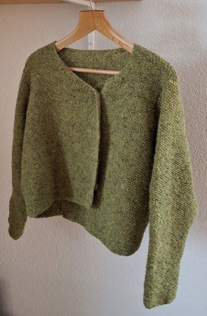 Jäckchen "Sheperd" mit Alpaca, handgestrickt   NEU