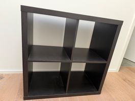 Ikea Kallax Regal schwarzbraun 4x4