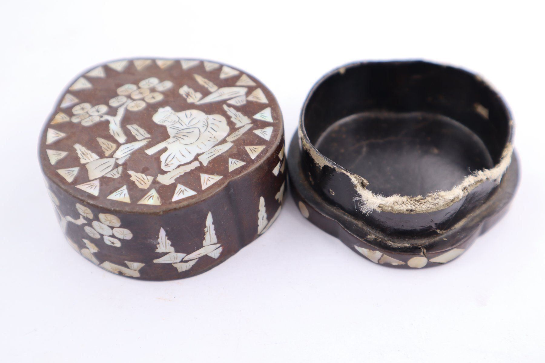 Pots: China Antike Schachtel Perlmutter Papier Maché – D'occasion à Baden par swiss-alps 7