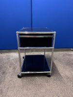 USM Rollcontainer schwarz mit Schublade