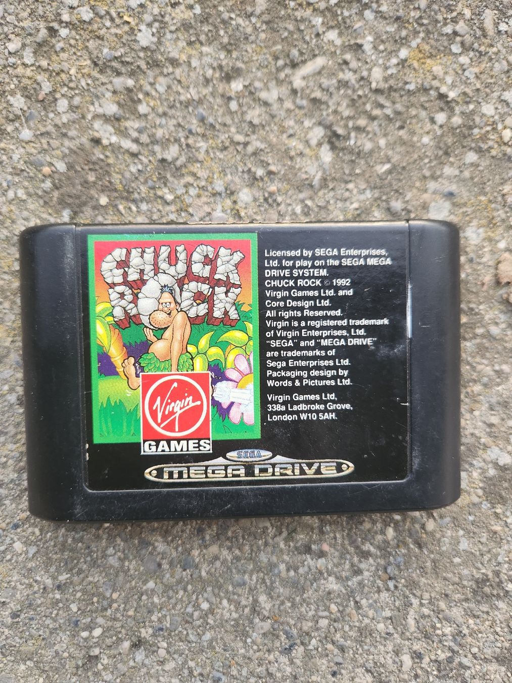 Sega Giochi: Chuck Rock - Sega Mega Drive Modul - – Usato da Tafers venduto da whereyogamesat