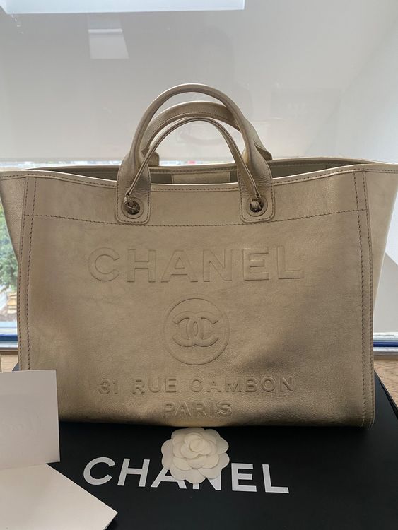 Chanel Large Tote A66941 B08433 NI063 , Gold, One Size