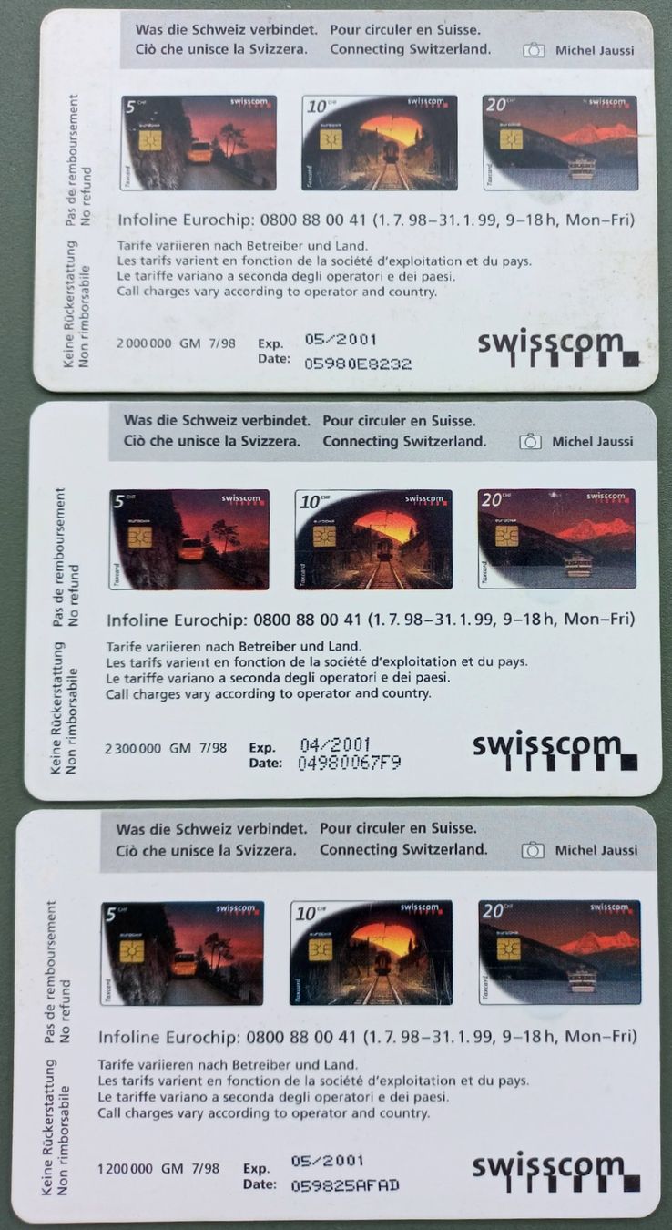 Swisscom Schede telefoniche: Taxcard Swisscom - Abendrot - CH – Usato da Niederuzwil venduto da lubimaja 1