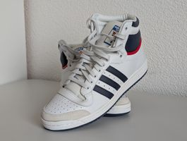 Adidas Top Ten Hi – Weiss/Navy/Rot – Grösse 44⅔ (US 10.5)
