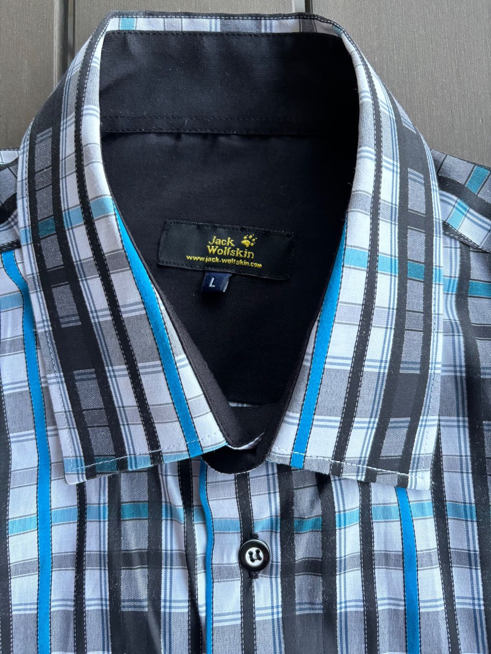 Jack Wolfskin Camicie: Jack Wolfskin Freizeithemd, Gr. L, blau grau kariert – Nuovo (secondo la descrizione) da Ebnat-Kappel venduto da Molton 3