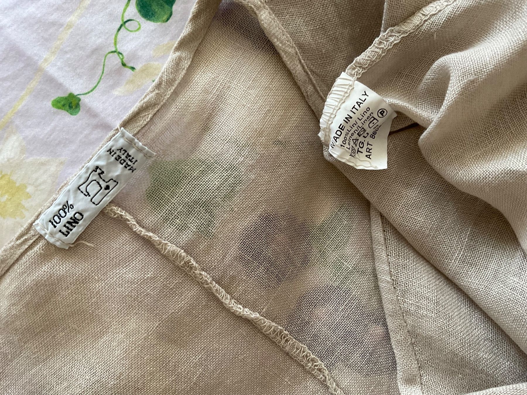 Camicette: 100% LINO oversize Bluse Gr s. Masse, Wickeloptik – Nuovo (secondo la descrizione) da Urdorf venduto da alda02 7