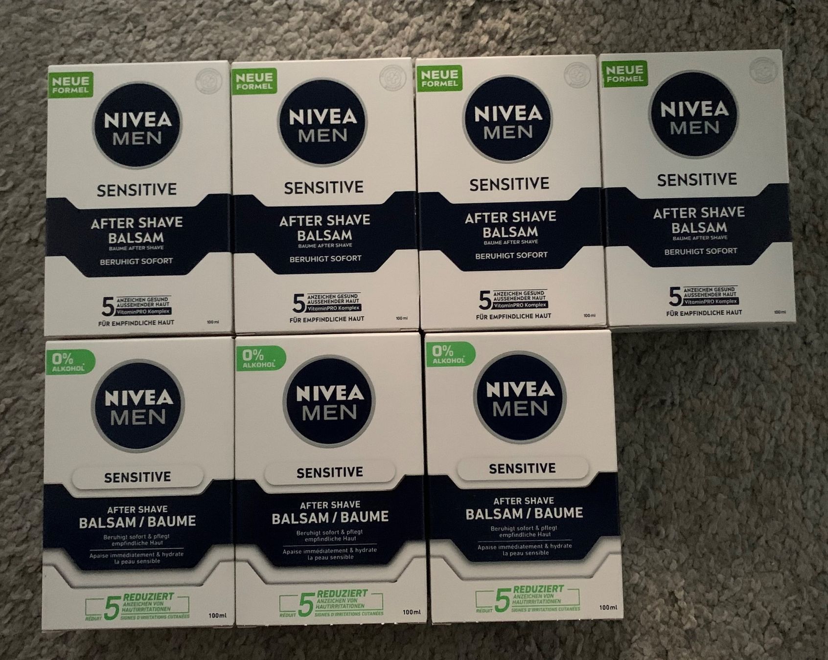 Nivea Cura del viso: 7 Pack Nivea After Shave Balsam – Nuovo e nell'imballaggio originale da Esslingen venduto da Gargamel011