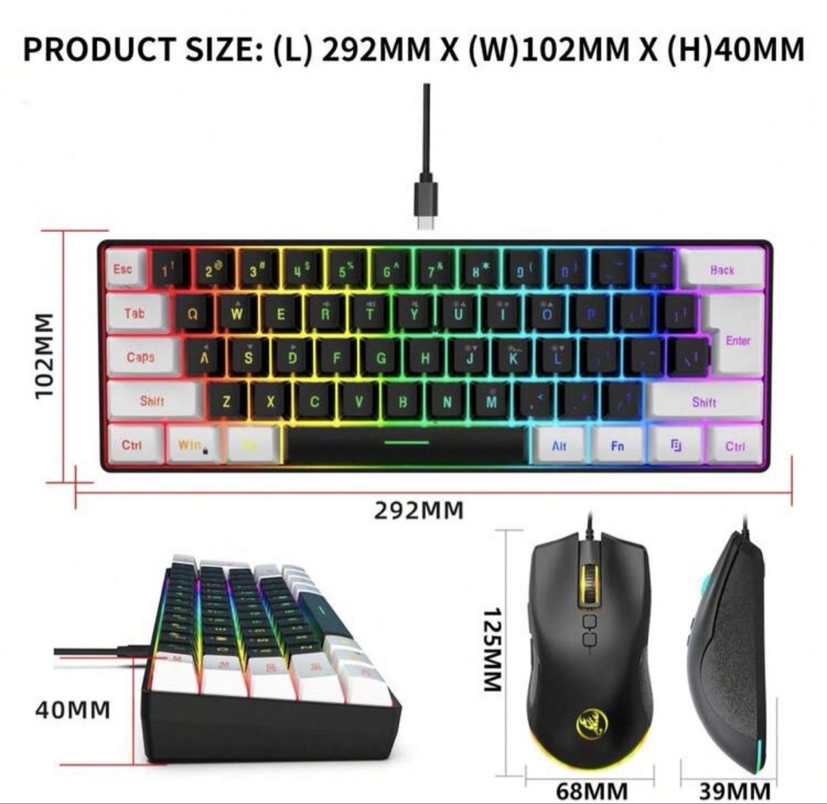 Tastiere: Gaming Mouse Tastatur Set ✅ – Nuovo e nell'imballaggio originale da Trimbach venduto da TurbinaDiesel 1